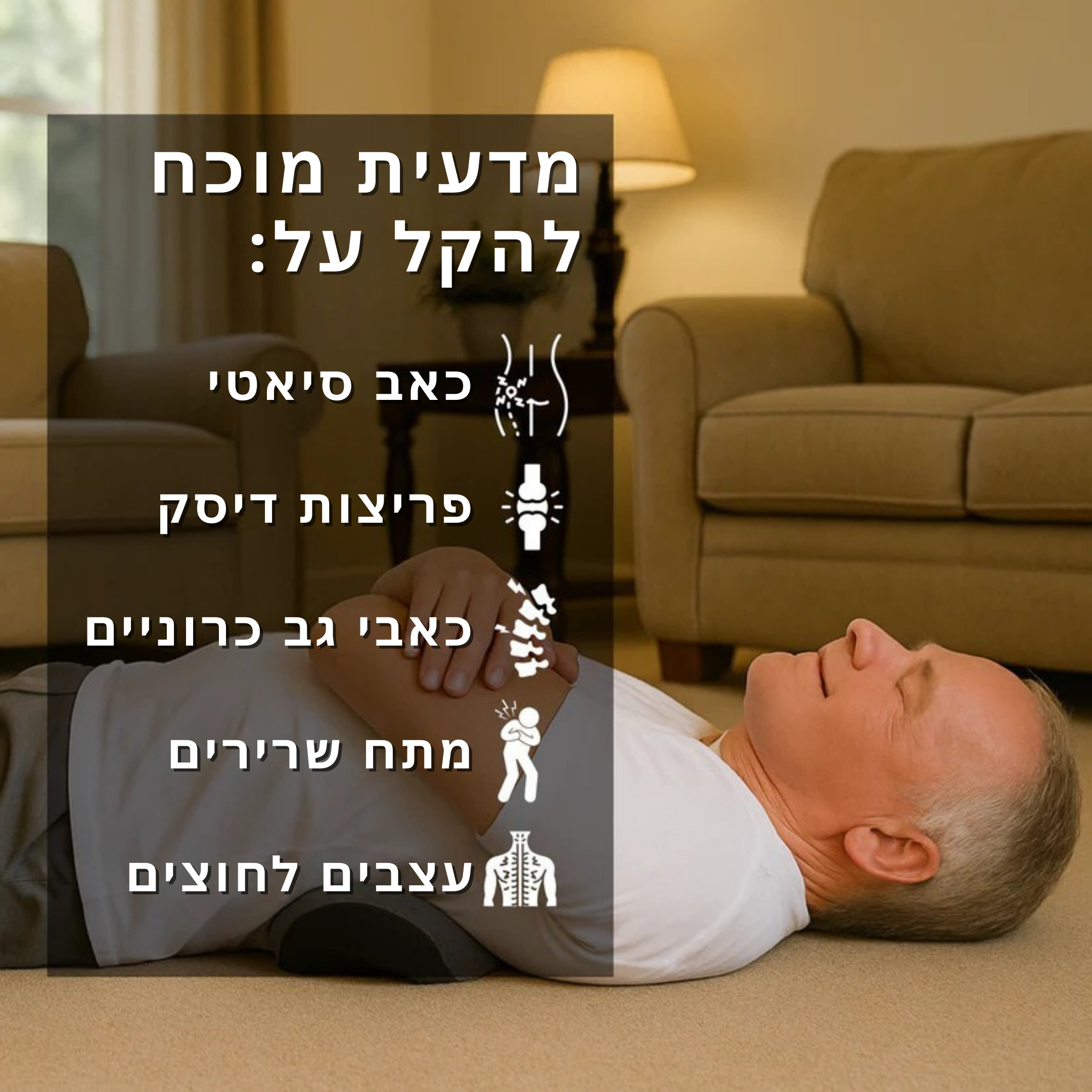 TheraSpine™ - מסאז'ר טריפל פיוז'ן להקלת כאבי גב